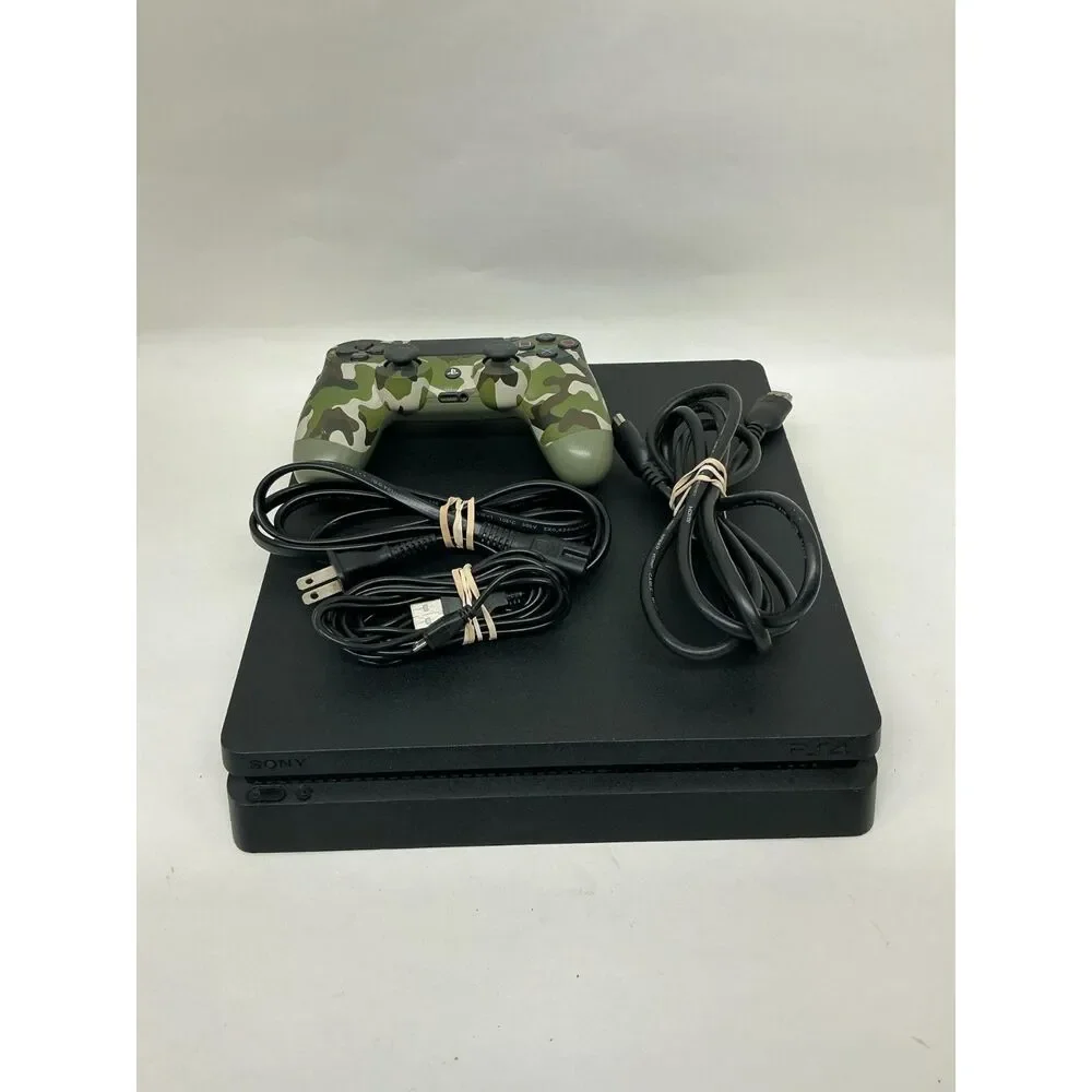 Sony PlayStation 4 Slim CUH-2215B 1TB W/ Camo Controller + Cables